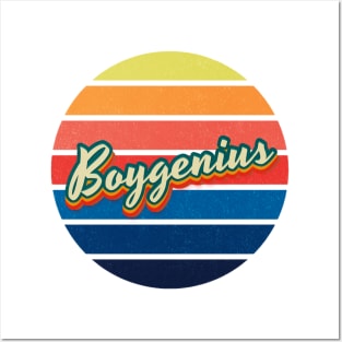 Circle Retro Vintage Boygenius Posters and Art